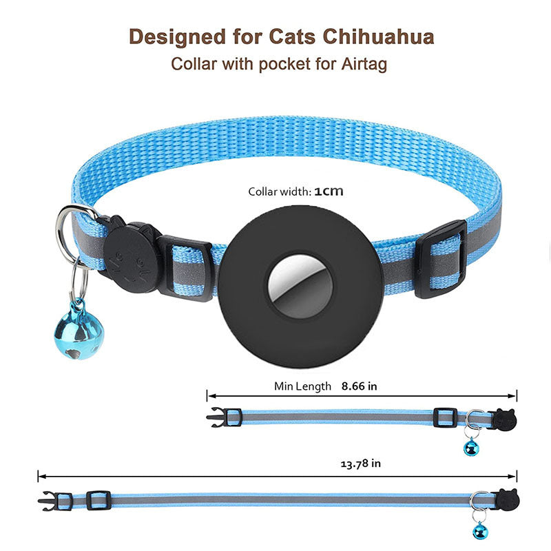 Airtag Pet Collar Anti-lost Cat Dog Collar