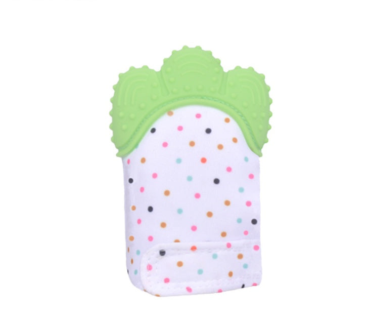 anti-bite silicone molar gloves children's sound toys