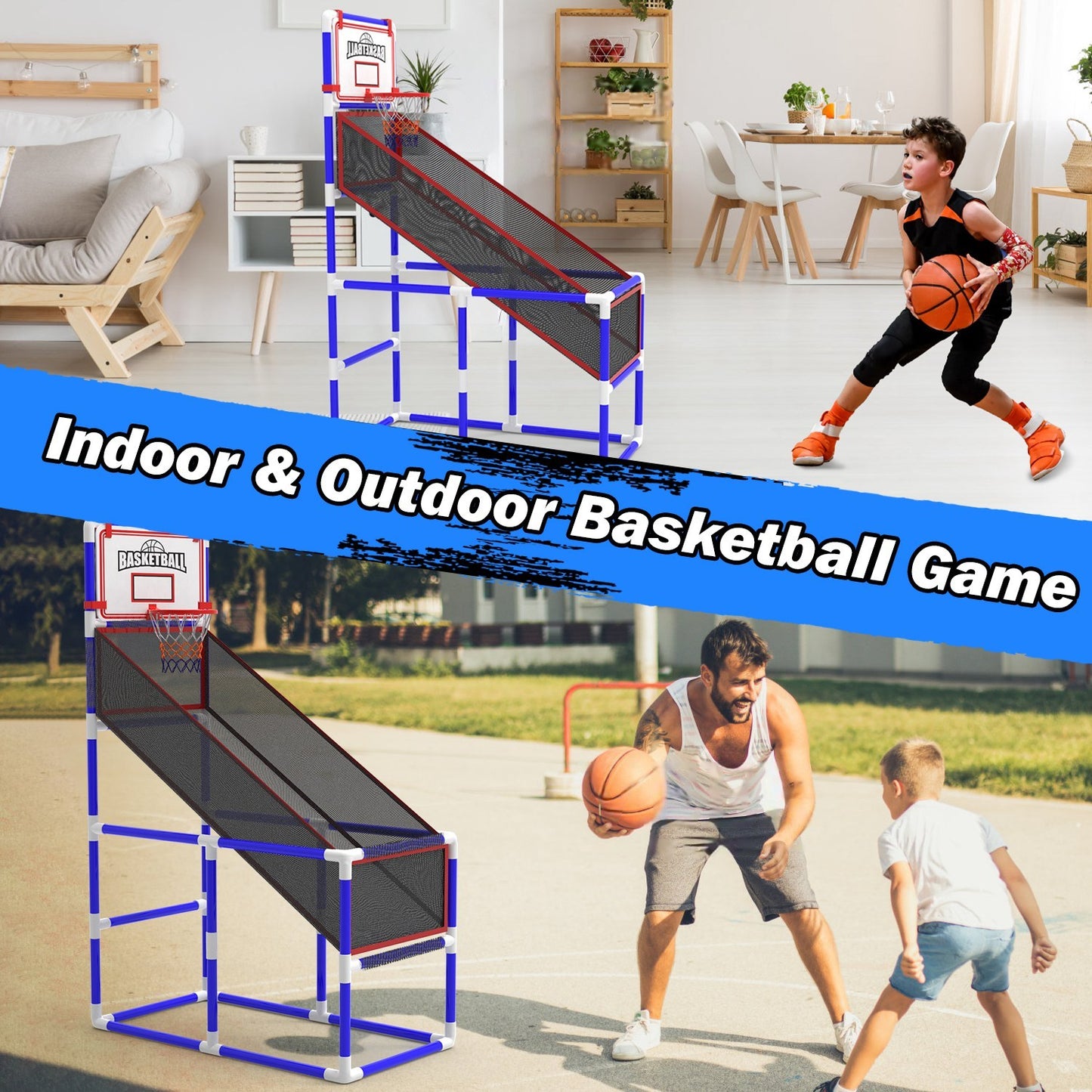 Basketball Game Set With 2 Balls