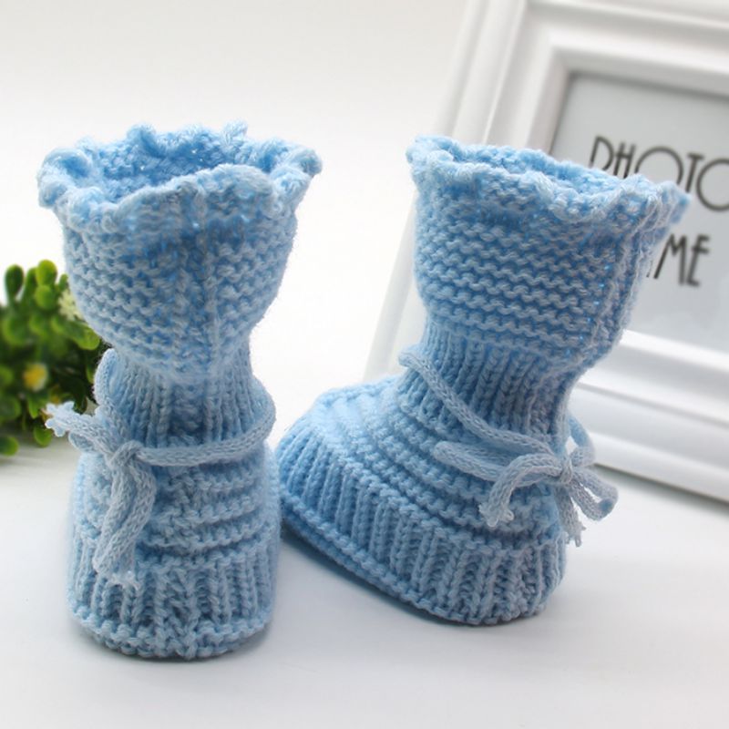 Babies Handmade Knitted Wool Soft Bottom Babies