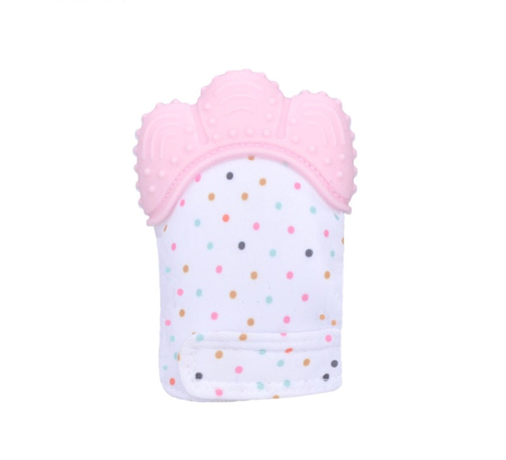 anti-bite silicone molar gloves children's sound toys