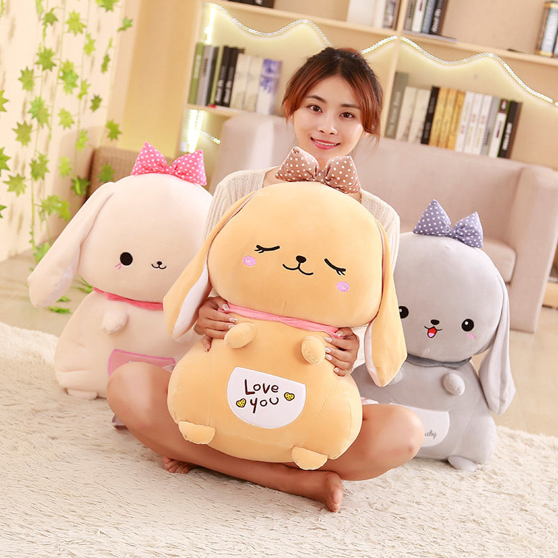 Cute rabbit doll doll doll pillow