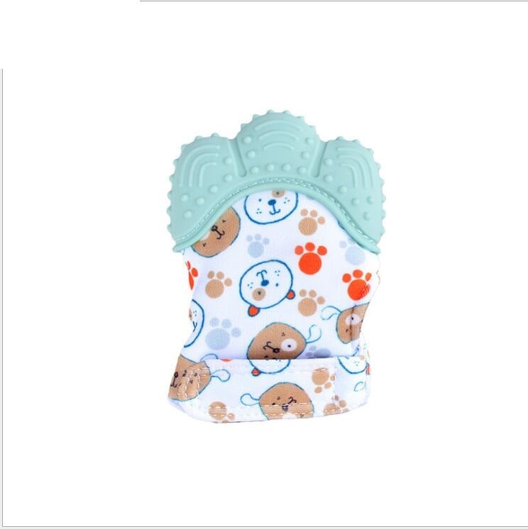 anti-bite silicone molar gloves children's sound toys