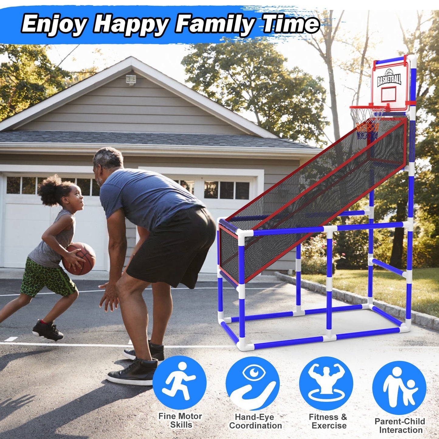 Basketball Game Set With 2 Balls