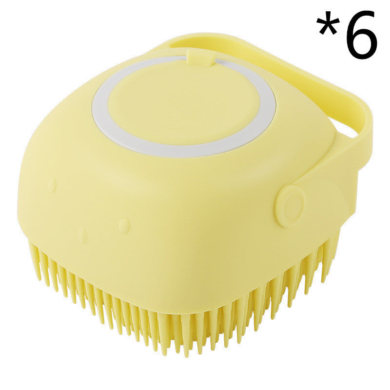 Silicone Dog Bath Massage Gloves Brush
