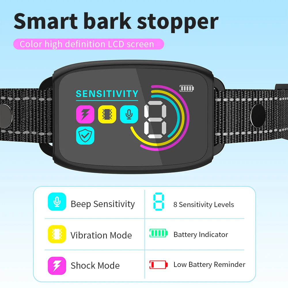Smart Automatic Anti Barking Dog Collar (Rechargeable)
