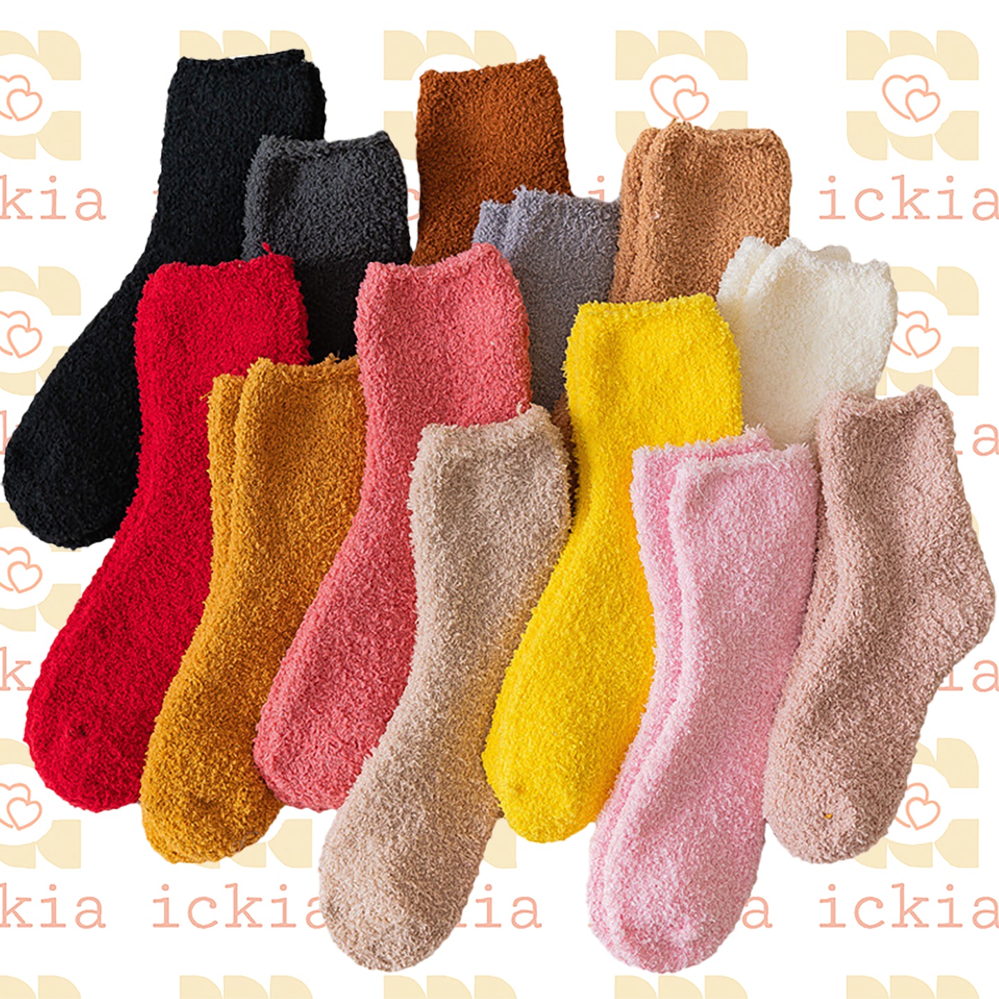 Autumn And Winter Half Velvet Socks