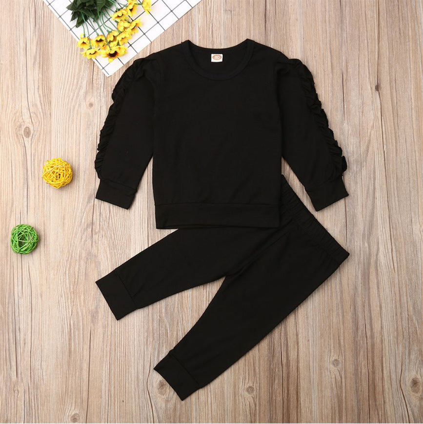 Baby Boys Girls Ruffles Jumper Sweatshirt