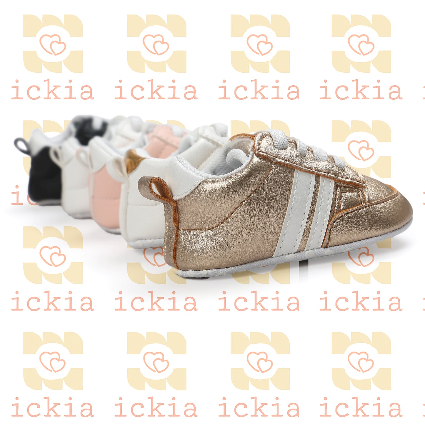 Baby Boy Girl Moccasins Shoes Infant PU Leather Non-slip Soft Newborn Sneakers