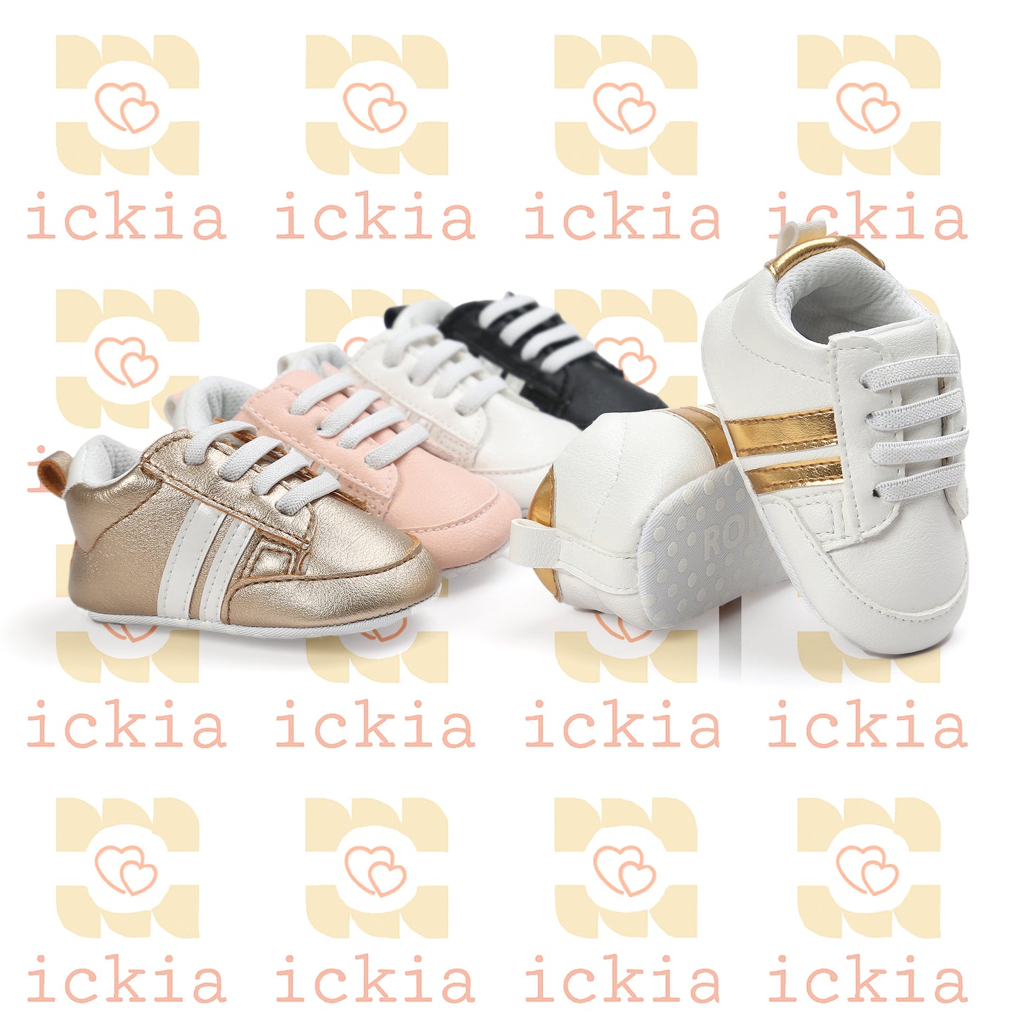 Baby Boy Girl Moccasins Shoes Infant PU Leather Non-slip Soft Newborn Sneakers