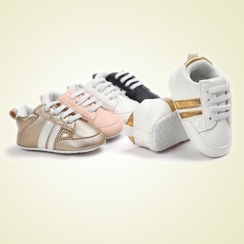 Baby Boy Girl Moccasins Shoes Infant PU Leather Non-slip Soft Newborn Sneakers