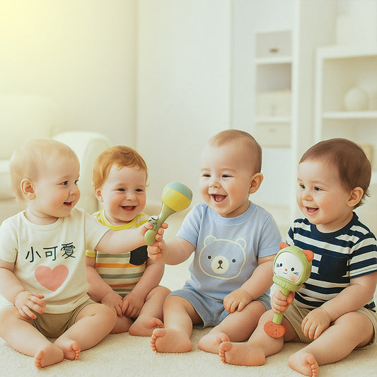 Baby Rattle Gift Box Toys – Safe Sensory Rattles for Newborns & Babies