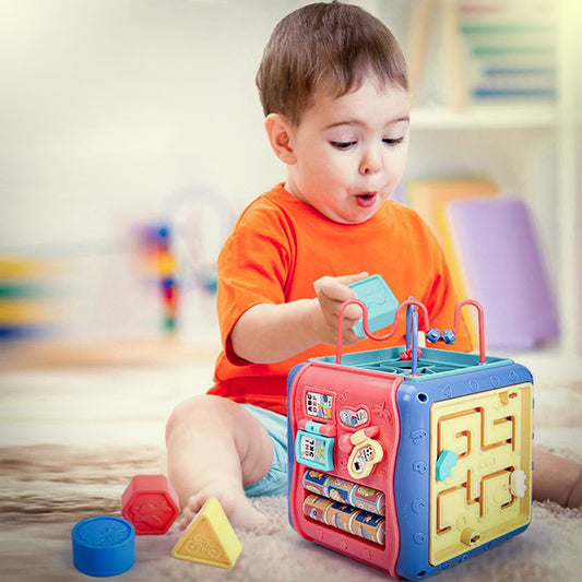 Baby Hexahedron Educational Toys 6 in 1 activity cube learning toy for babies
