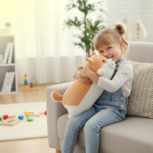 Cute fat Shiba Inu dog plush toy soft cuddly stuffed animal
