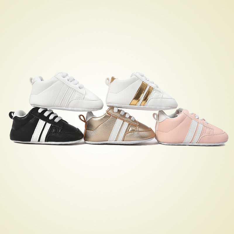 Baby Boy Girl Moccasins Shoes Infant PU Leather Non-slip Soft Newborn Sneakers