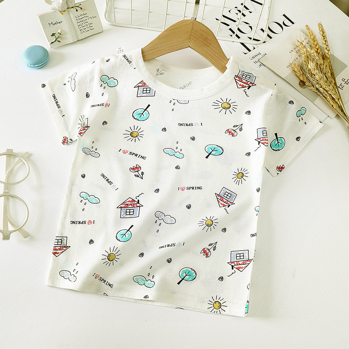 Children's Short-sleeved T-shirt cotton