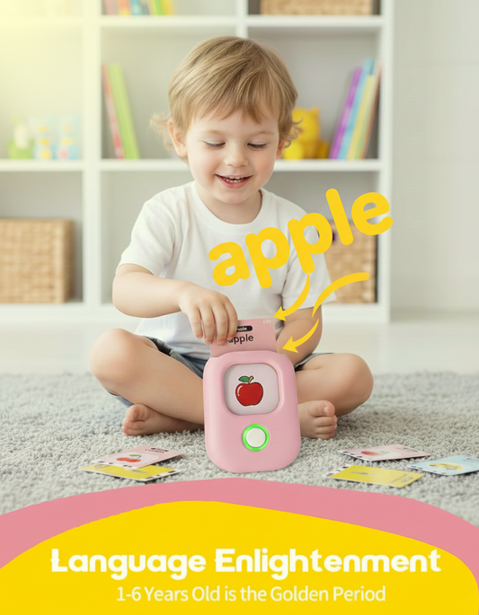 Talking flash cards educational toy for toddlers learning words
