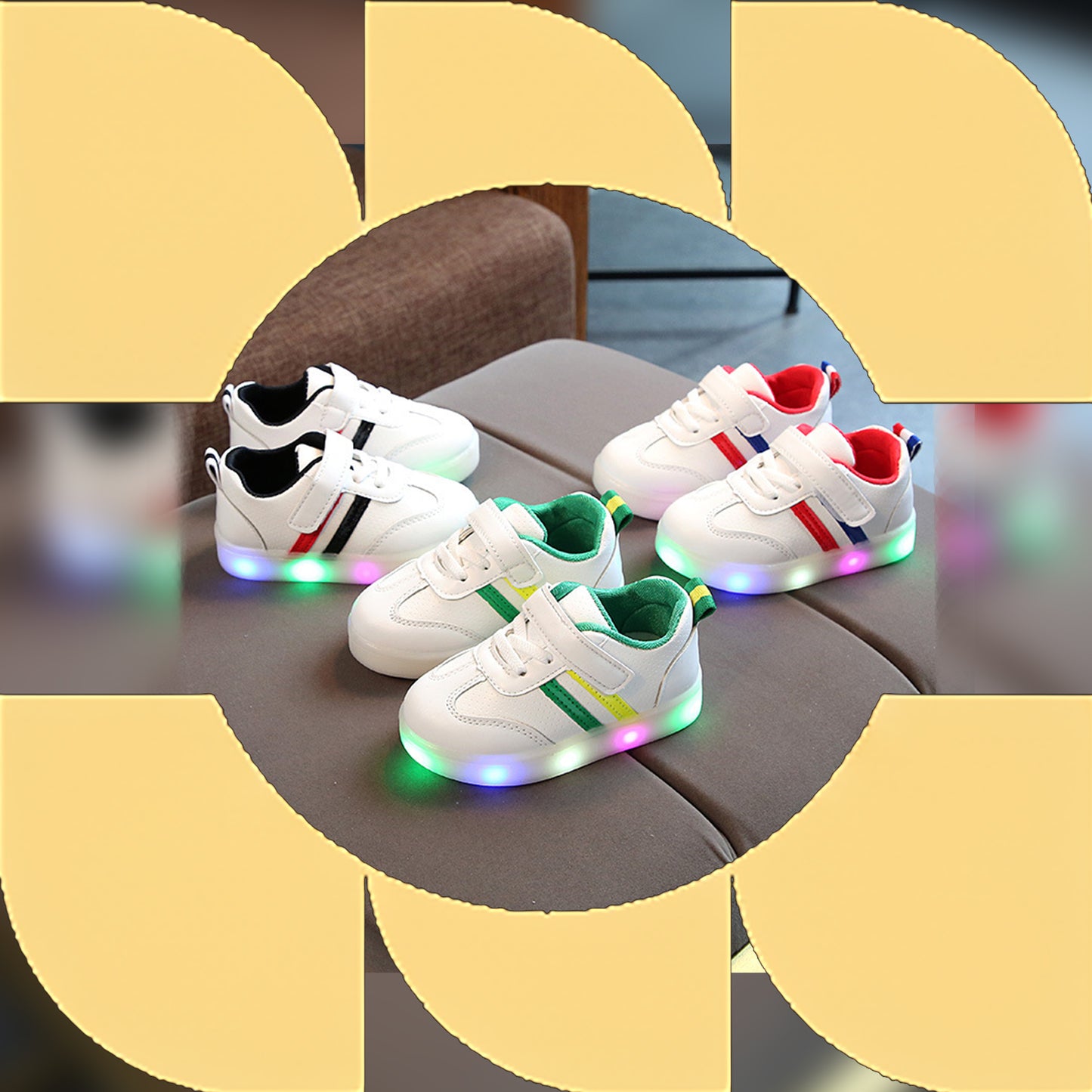 Kimmy White LED Sneakers Shoes