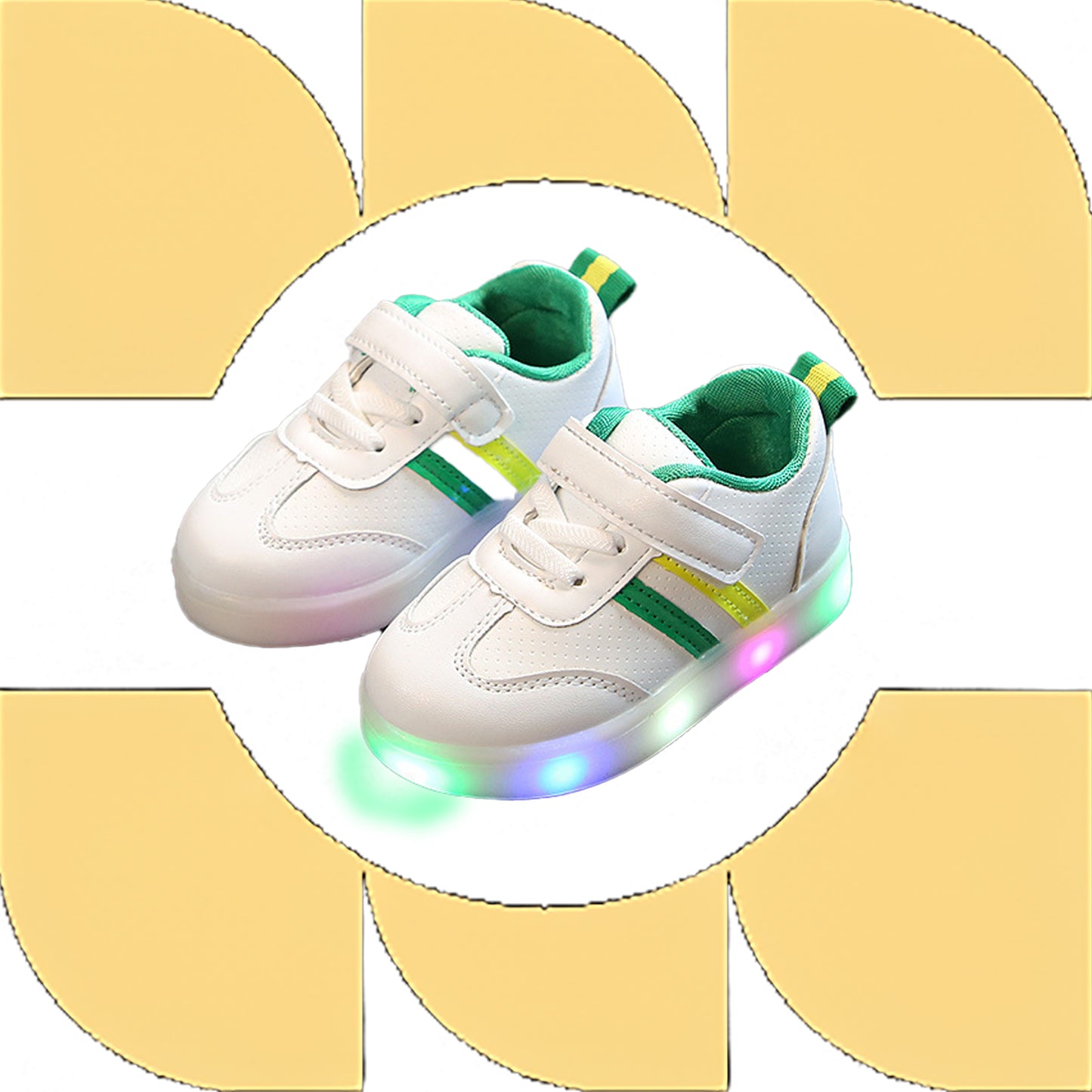 Kimmy White LED Sneakers Shoes